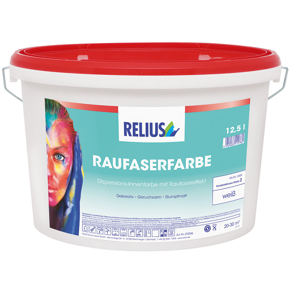 Produkt RAUFASERFARBE in 12,5 Liter Eimer