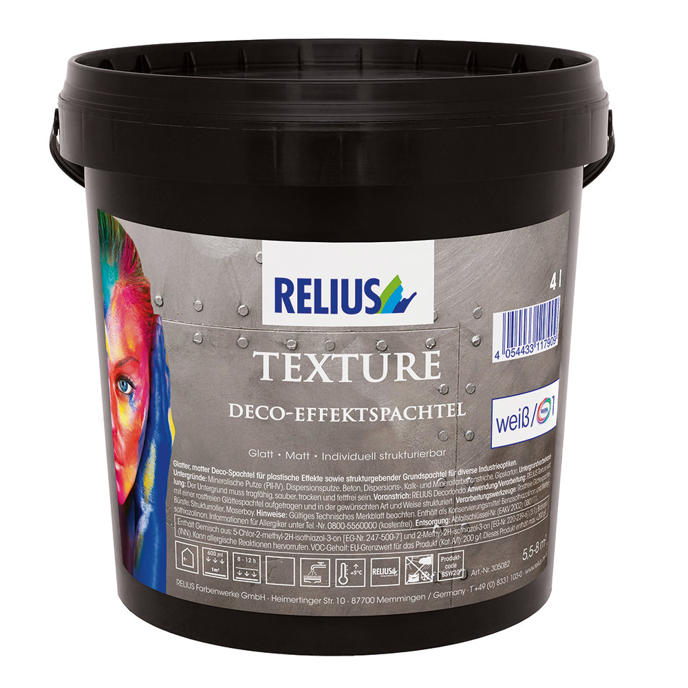 Produkt Texture Deco-Effektspachtel 4 Liter Eimer