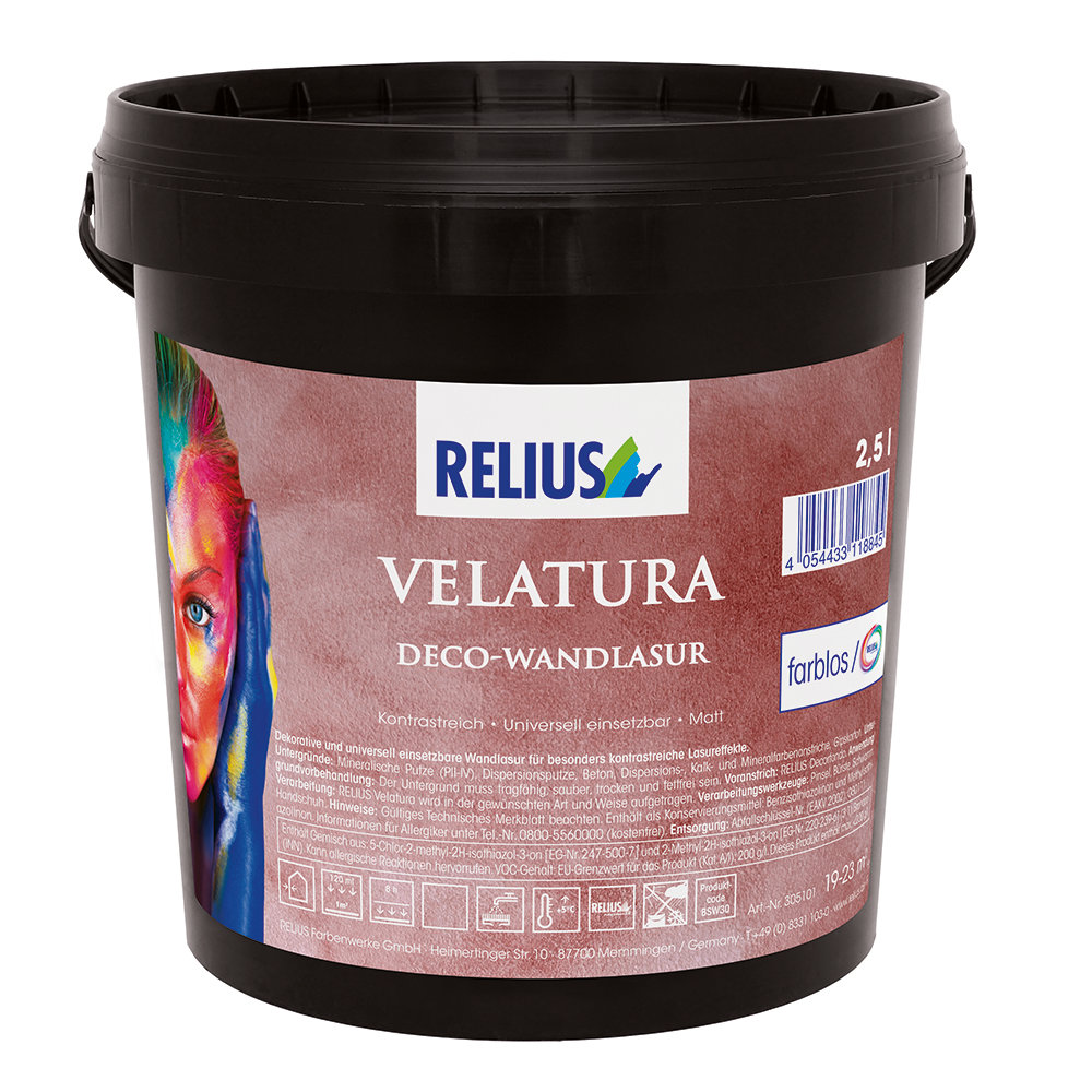 Produkt Velatura Deco-Wandlasur in 2,5 Liter Eimer