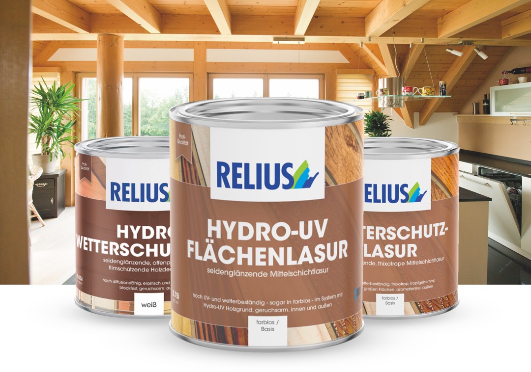 Drei Holzschutz Produkte
