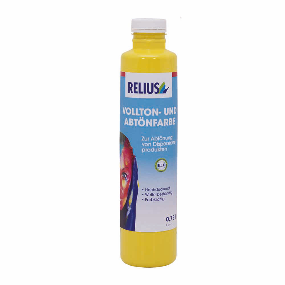 Produkt VOLLTON- und Abtönfarbe in 0,75 Liter Verpackung