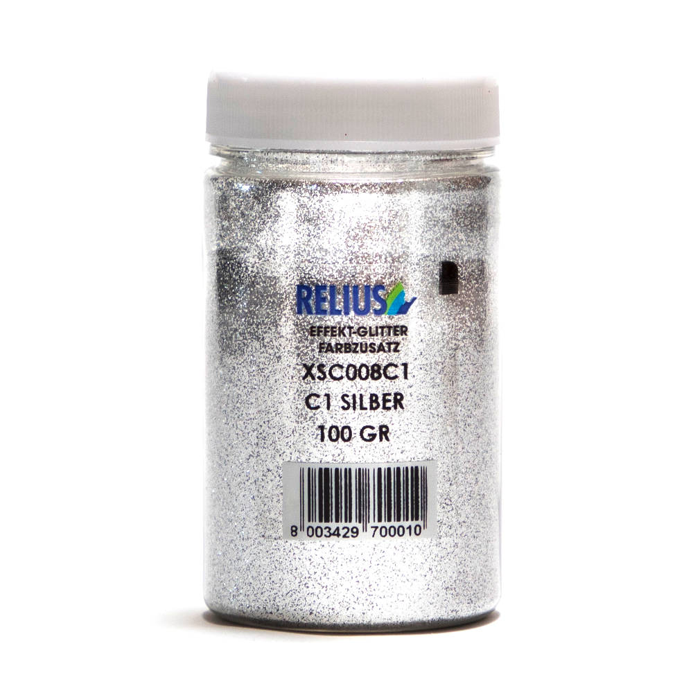 Effekt-Glitter Farbzusatz Silber