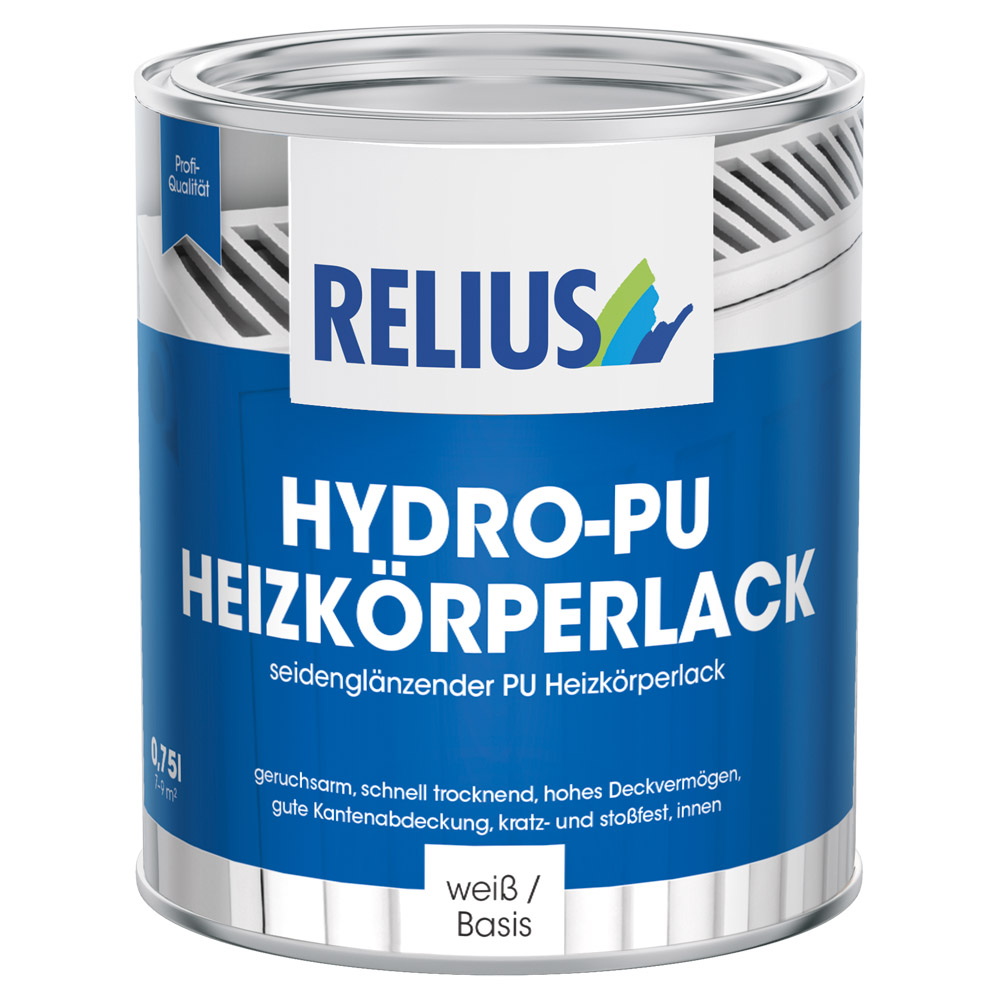 Produkt Hydro-PU Heizkörperlack in 0,75 Liter Dose
