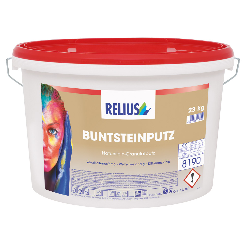 BUNTSTEINPUTZ Produkt BUNTSTEINPUTZ in 23 kg Eimer