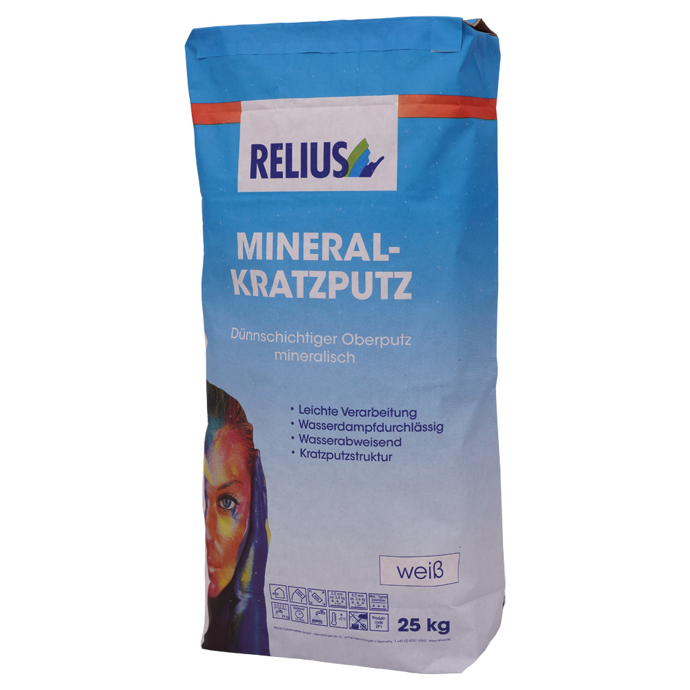 MINERAL-KRATZPUTZ Produkt MINERAL-KRATZPUTZ in 25kg Verpackung