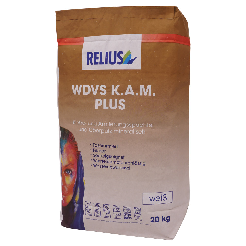 WDVS K.A.M. PLUS Produkt WDVS K.A.M. PLUS in 20kg Verpackung