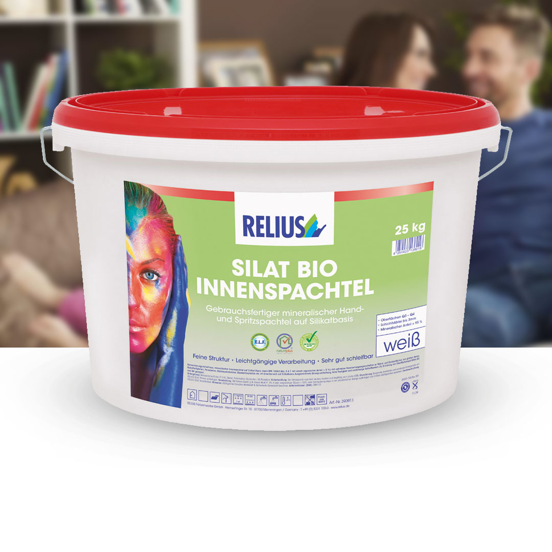 Silat Bio Innenspachtel Produktvorschau Silat Bio Innenspachtel im 25 kg Eimer