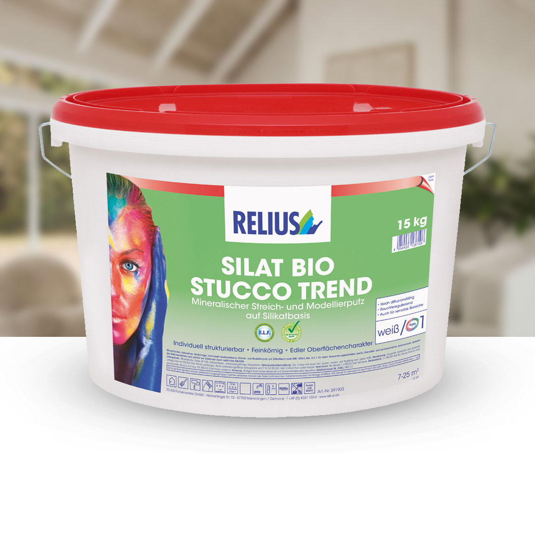 Silat Bio Stucco Trend Produktvorschau Silat Bio Stucco Trend im 25 kg Eimer